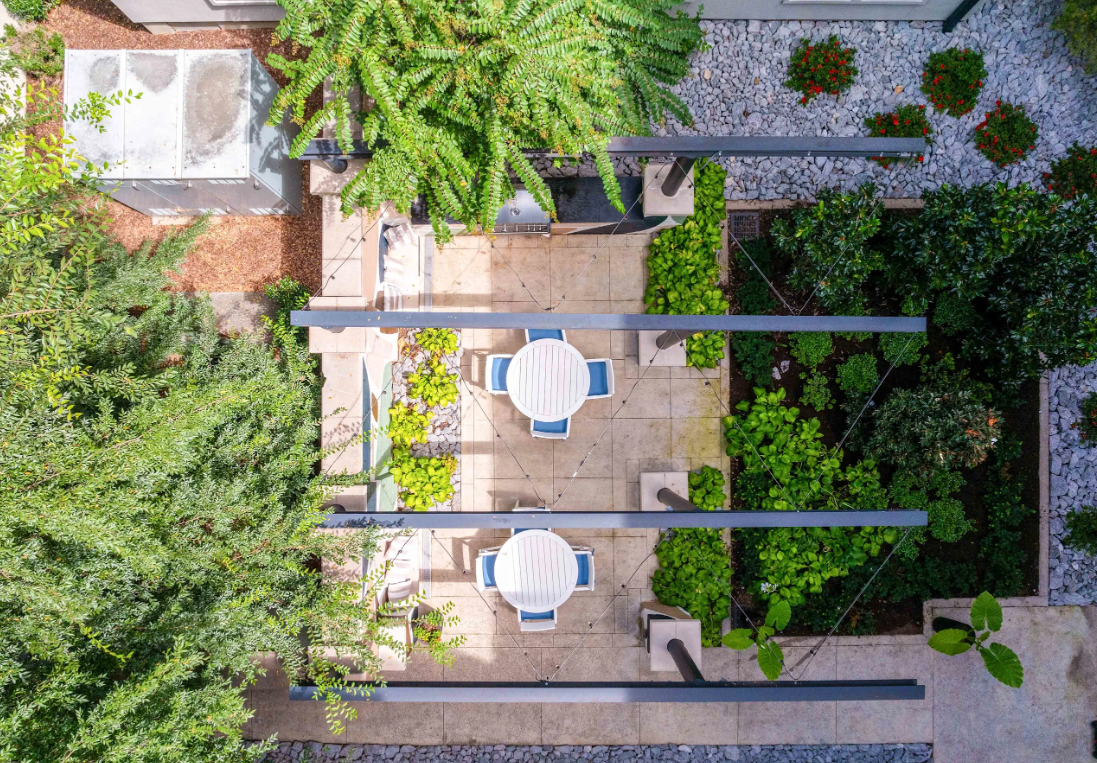 Elliston 23 Courtyard Aerial View